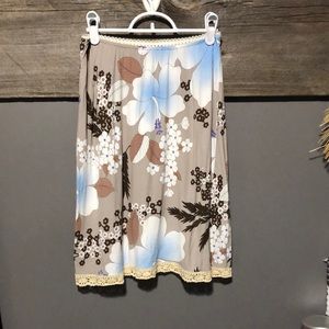 Y2K vintage Roxy flowered skirt